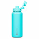 Garrafa Térmica Goldentec GT Colors CL 3 Inox 1L, Com Tampa, Bico e Base Emborrachado, Azul Claro - 60001