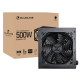 Fonte Bluecase, 500W, Com Cabo, Com Caixa, Com Cabos Flat, Preto - BLU500-D V2