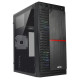 Gabinete Gamer Vinik Plate, Lateral Acrilico, Com 2 Fans, Preto - GGPACBK Gabinete Gamer Vinik Plate, Lateral Acrilico, Com 2 Fans, Preto - GGPACBK