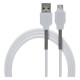 Cabo de Dados Micro USB Para V8 IT-BLUE, 2 Metros, Branco - LE-841V-2