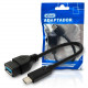 Cabo Adaptador OTG USB Tipo C Para USB 3.0 Fêmea Knup, Preto - KP-AD120