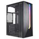 Gabinete Gamer K-Mex Bifrost VII, CG-04AH, Lateral em Vidro, Led RGB Frontal, Sem Fonte e Fan, Preto - CG04AH4RH010BOX Gabinete Gamer K-Mex Bifrost VII, CG-04AH, Lateral em Vidro, Led RGB Frontal, Sem Fonte e Fan, Preto - CG04AH4RH010BOX