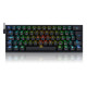 Teclado Mecânico Gamer Redragon Fizz Pro, Wireless, RGB, Switch Brown, ABNT2, Preto - K616-RGB-B (PT-BROWN)