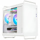 Gabinete Gamer Bluecase Tiny PRO, mATX, Lateral Vidro, USB 3.0, 5 Fans, Sem Fonte, Branco - BG-056W TINY PRO