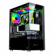 Gabinete Gamer Hayom GB1792, Tampa Lateral e Frente de Vidro, Com 3 Fans, LED RGB, Sem Fonte, Preto - GB1792 Gabinete Gamer Hayom GB1792, Tampa Lateral e Frente de Vidro, Com 3 Fans, LED RGB, Sem Fonte, Preto - GB1792