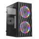 Gabinete Gamer Bluecase Hive, mATX, Lateral Vidro, USB 3.0, 2x Fan, Sem Fonte, Preto - BG-057 Gabinete Gamer Bluecase Hive, mATX, Lateral Vidro, USB 3.0, 2x Fan, Sem Fonte, Preto - BG-057