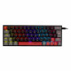 Teclado Mecânico Gamer New Hero Titan Mini 60%, Rainbow, Switch Blue, ABNT, USB, Preto e Cinza - NH-KTTM-GB-02