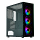 Gabinete Gamer K-Mex Multicolor, CG-70C5, RGB, Lateral em Vidro, 3 Fan Led, Sem Fonte, Preto - CG70C5RH0010B0X Gabinete Gamer K-Mex Multicolor, CG-70C5, RGB, Lateral em Vidro, 3 Fan Led, Sem Fonte, Preto - CG70C5RH0010B0X