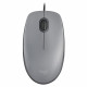 Mouse Logitech M110, Com Clique Silencioso, Design Ambidestro e Facilidade Plug and Play, USB, Cinza - 910-006757