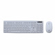 Kit Teclado e Mouse Sem Fio BrazilPC, Wireless, ABNT2, Branco - BPC-5269/3W289