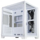 Gabinete Gamer K-Mex Micro Whithe IV, CG-W415, ATX, Mid Tower, Vidro Temperado, Sem Fan, Branco - CGW415RH002CB0X