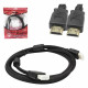 Cabo HDMI 1.8 Metros Macho 2.0 4K Dex, Com Filtro e Malha, Preto - CB0001-2DEX