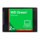 SSD WD Green, 2TB, SATA, Leitura 545MB/s, Gravação 460MB/s, Preto - WDS200T5G0A