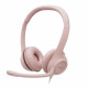 Headset Logitech H390, USB, Rosa - 981-001280