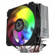 Cooler para Processador PCyes TUNDRA, Rainbow, LED, TDP 160W, Intel e AMD, 120mm, Preto - ACTBKA120