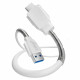 Cabo USB Para Tipo C Celark, 2 Metros, Branco - CE-C1308C-2M