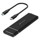 Case Para SSD C3Tech, M.2 NVMe, USB-C, Preto - CH-M200BK