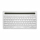 Teclado Multi Device C3Tech, Sem Fio, Bluetooth, Multimídia, Branco - K-BT100WH Teclado Multi Device C3Tech, Sem Fio, Bluetooth, Multimídia, Branco - K-BT100WH