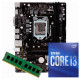 KIT UPGRADE INTEL 10º GERAÇÃO I3-10105F 3.70GHZ, Placa Mãe Chipset H510 LGA 1200 DDR4, Memória 8GB DDR4