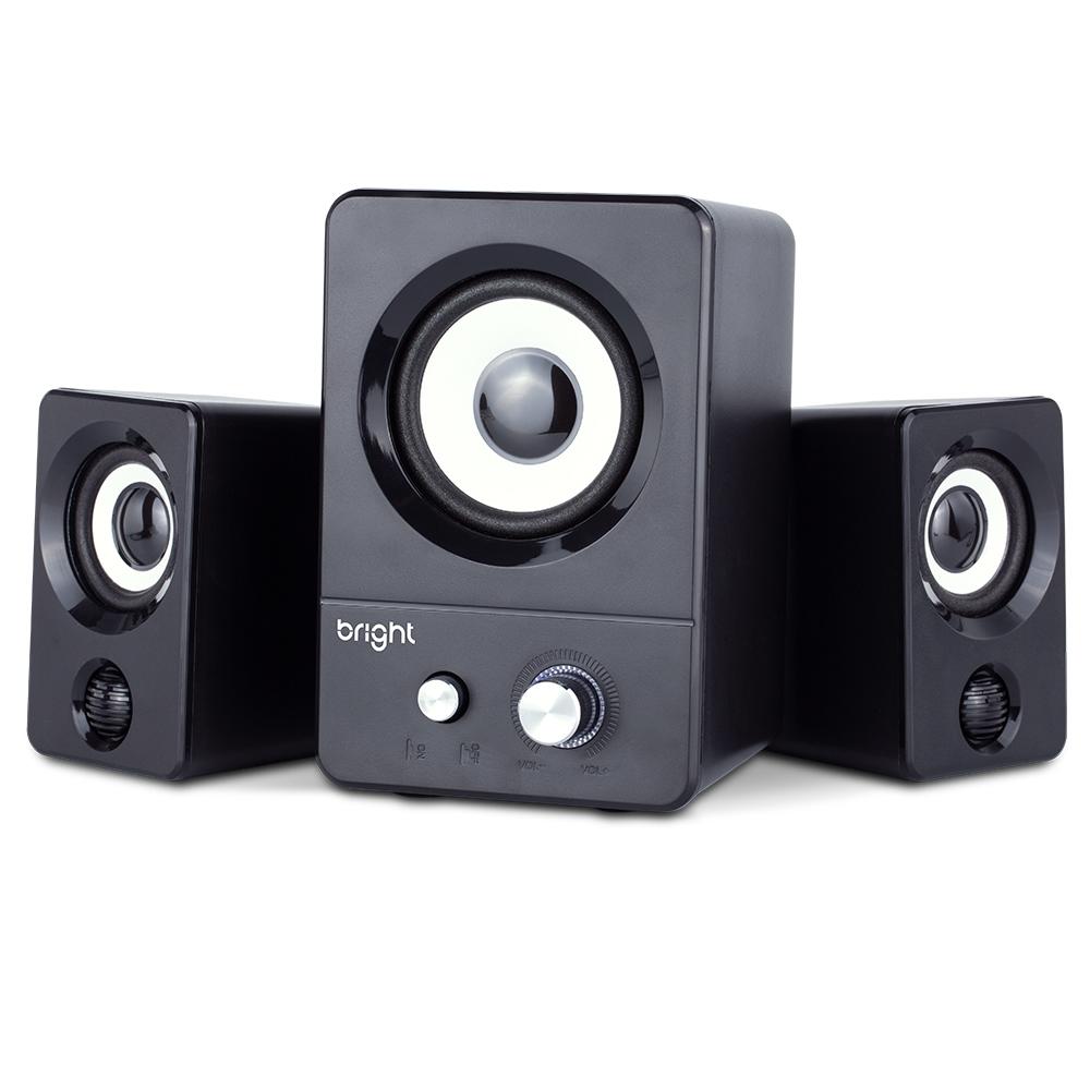 Mini Subwoofer Bright 2.1, USB - 0590 - Lognet Informática - Loja