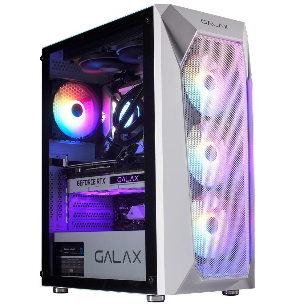 Gabinete Gamer Gamemax Revolt 3606, RGB, Mid Tower, Vidro Temperado, White,  Sem Fonte, Com 3 Fans