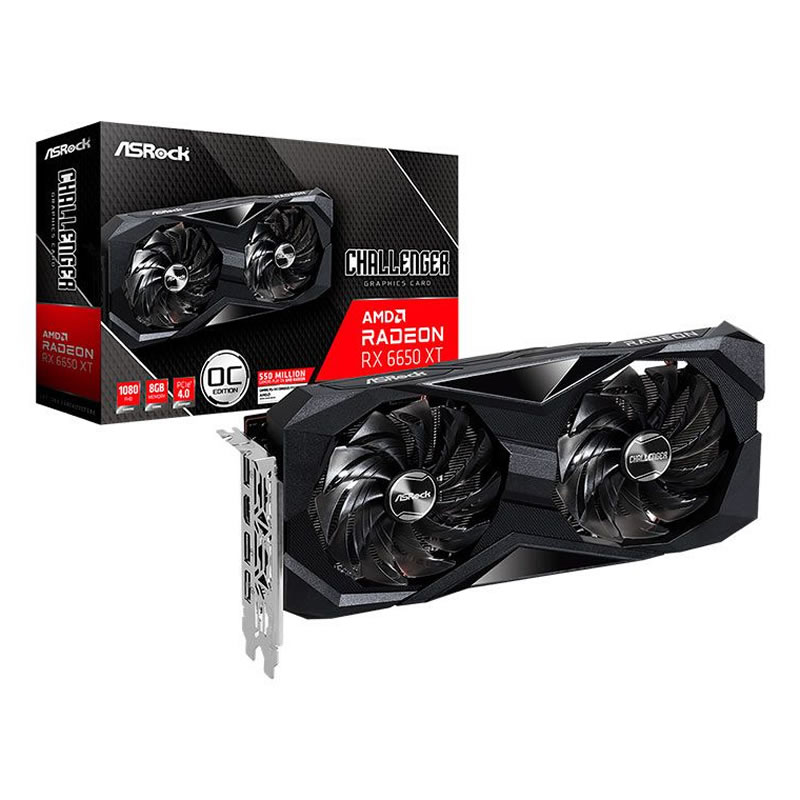 Placa de Vídeo AsRock AMD Radeon RX 6650 XT Challenger D OC, 8GB