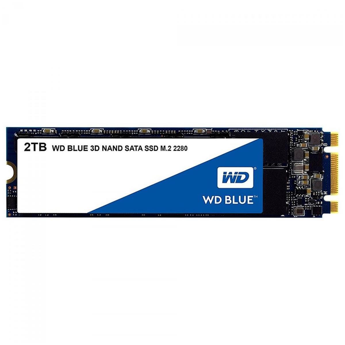 SSD WD Blue, 2TB, M.2 2280, Sata, Leitura 560MBs e Gravação 530MBs